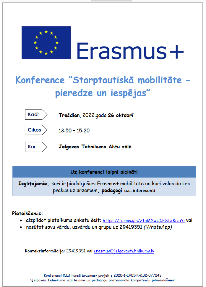 Erasmus konference