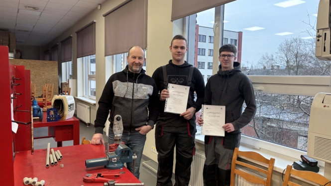 Studenti Jelgavas tehnikumā