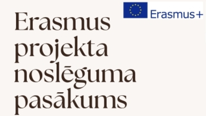 Erasmus projekta noslēguma pasākums 2026